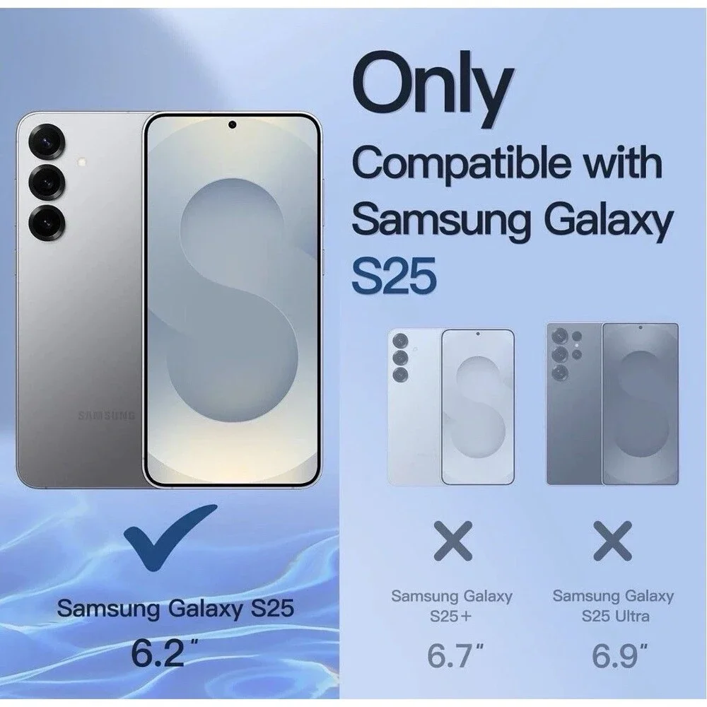 3-Pack Privacy Tempered Glass Screen Protector For Samsung Galaxy S25 6.2 inch